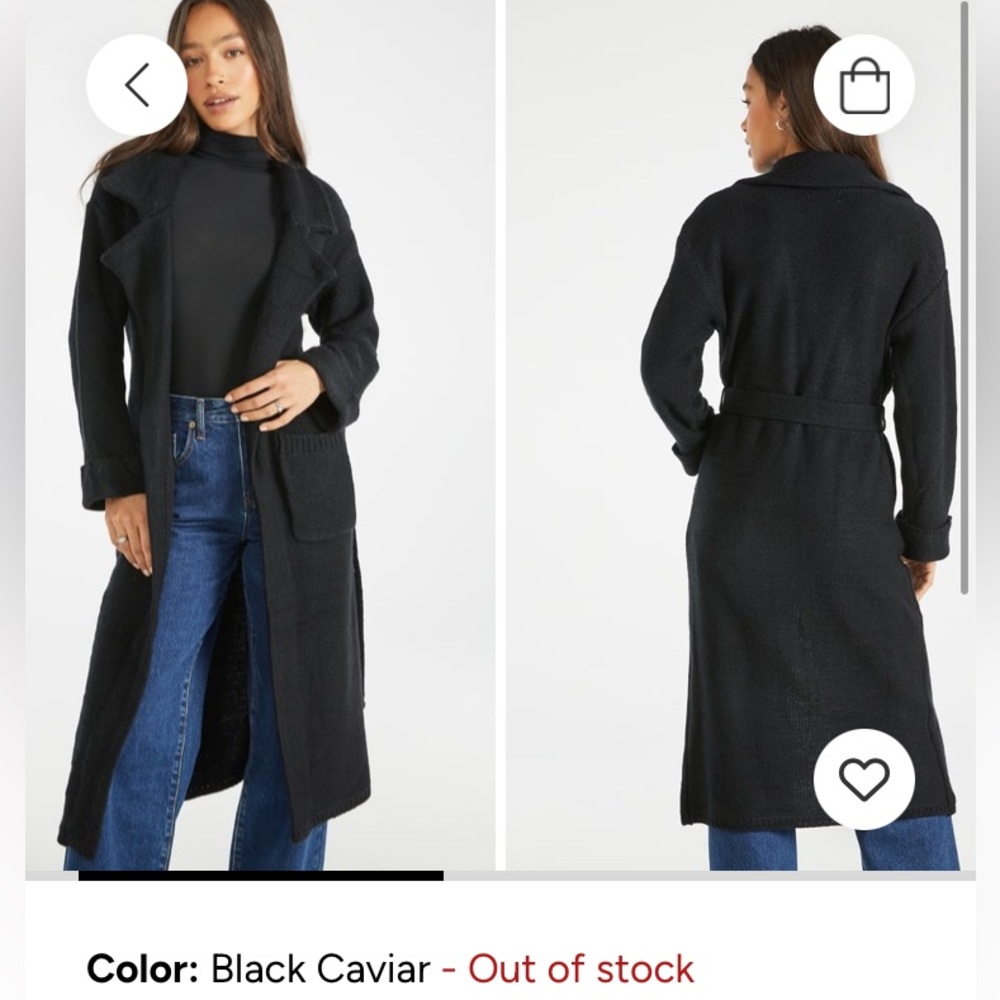 Black Chunky Cardigan